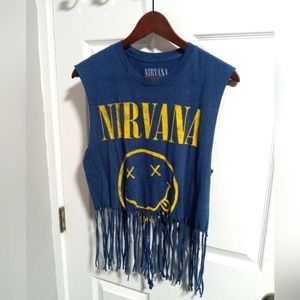 Nirvana Handmade Bohemian Tasseled Fringe Crop Top